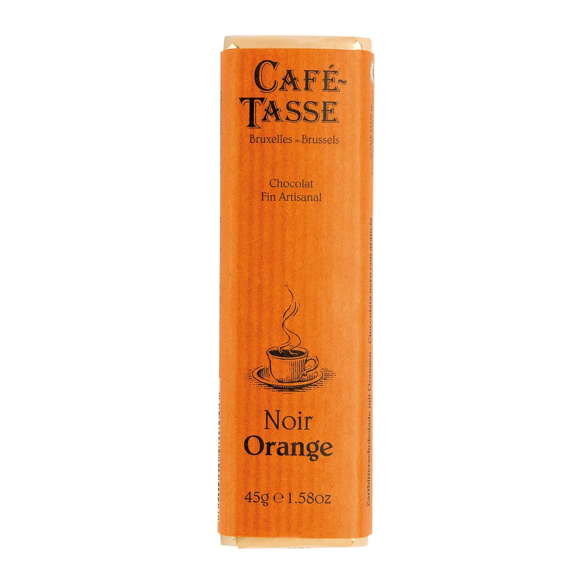 Café-Tasse Schokobar Orange 45g