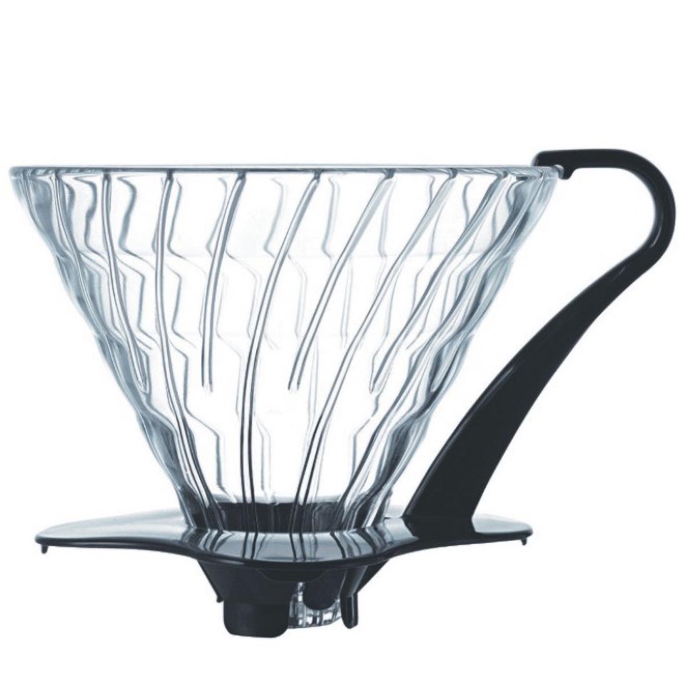 Hario Glass Coffee Dripper V60 03 Black