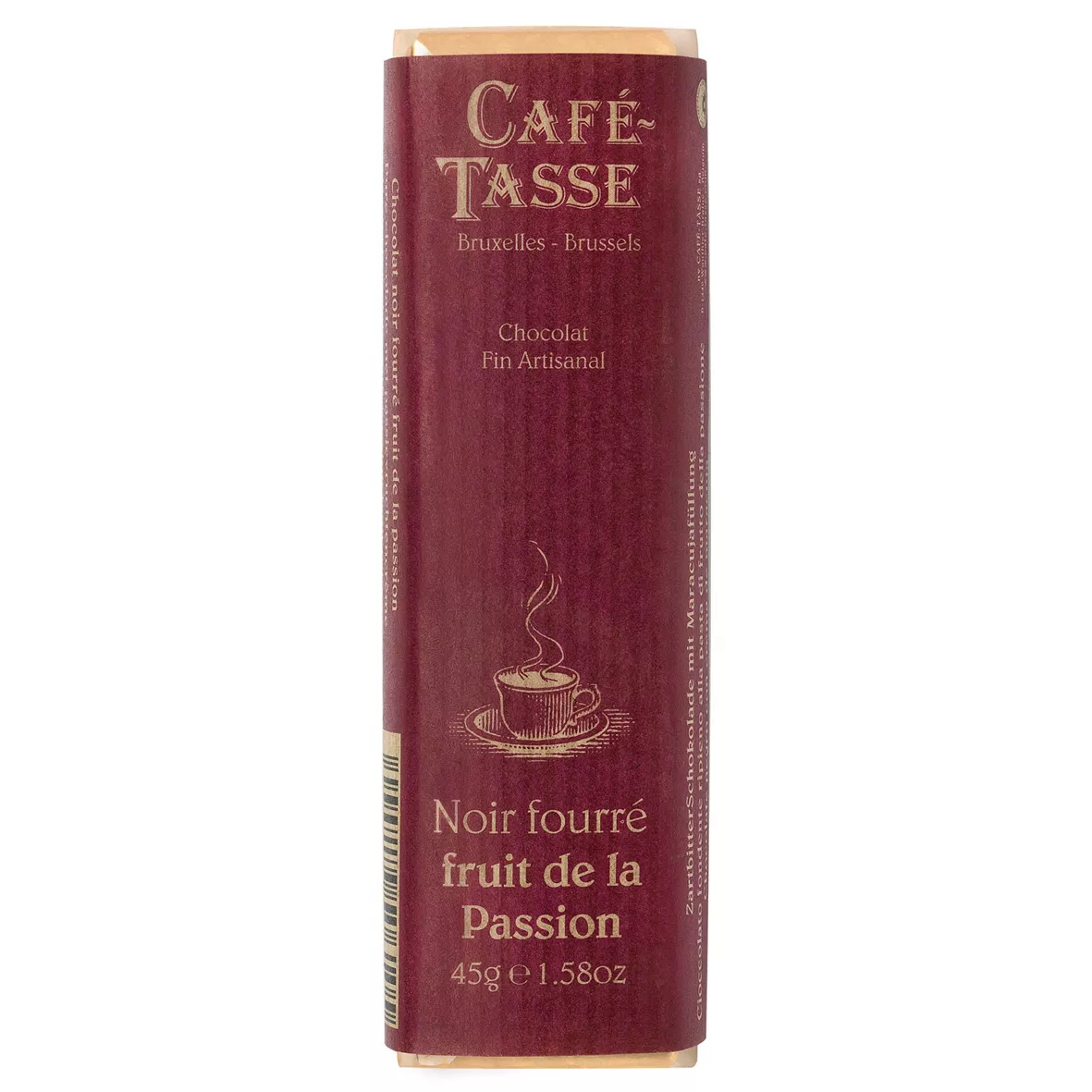 Café-Tasse Schokobar Noir Fourré fruit de la Passion 45g