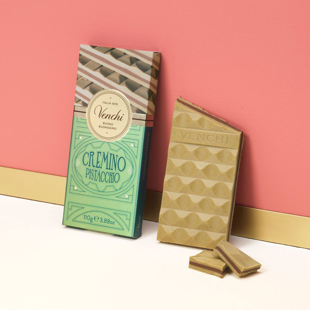 Venchi Schokolade Pistachio cremino Bar 110g