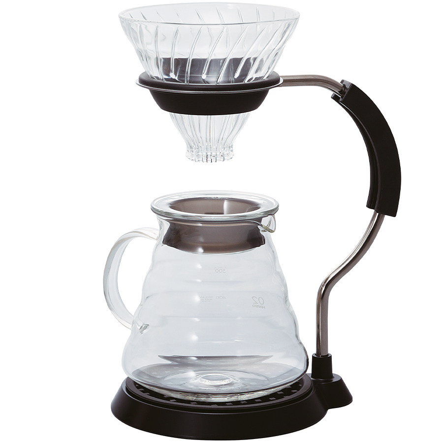 Hario V60 Arm Stand Glass Dripper Set 02