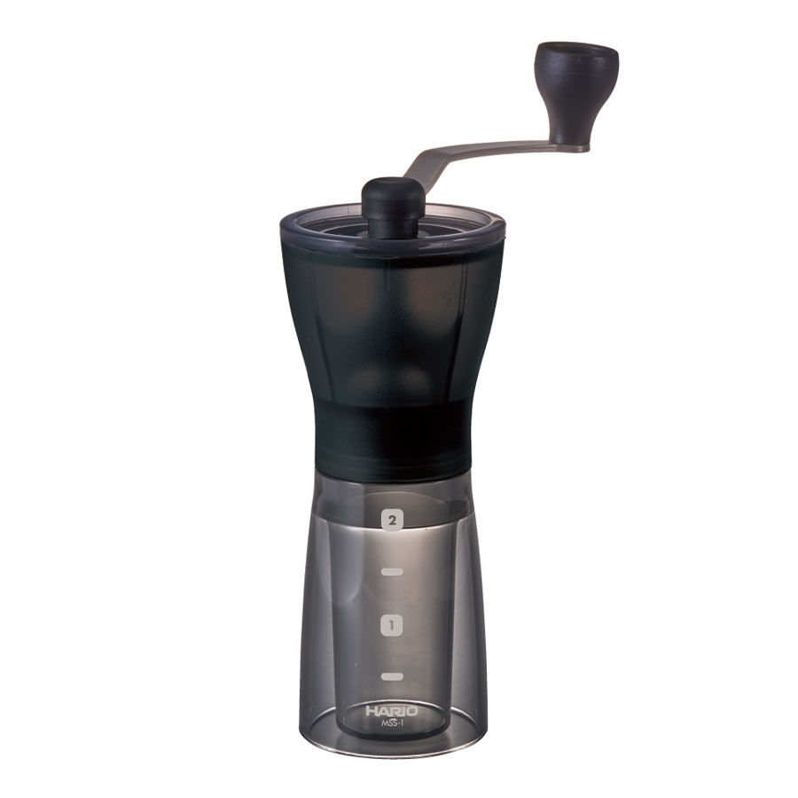 Hario Ceramic Coffee Mill Mini-Slim Plus Black