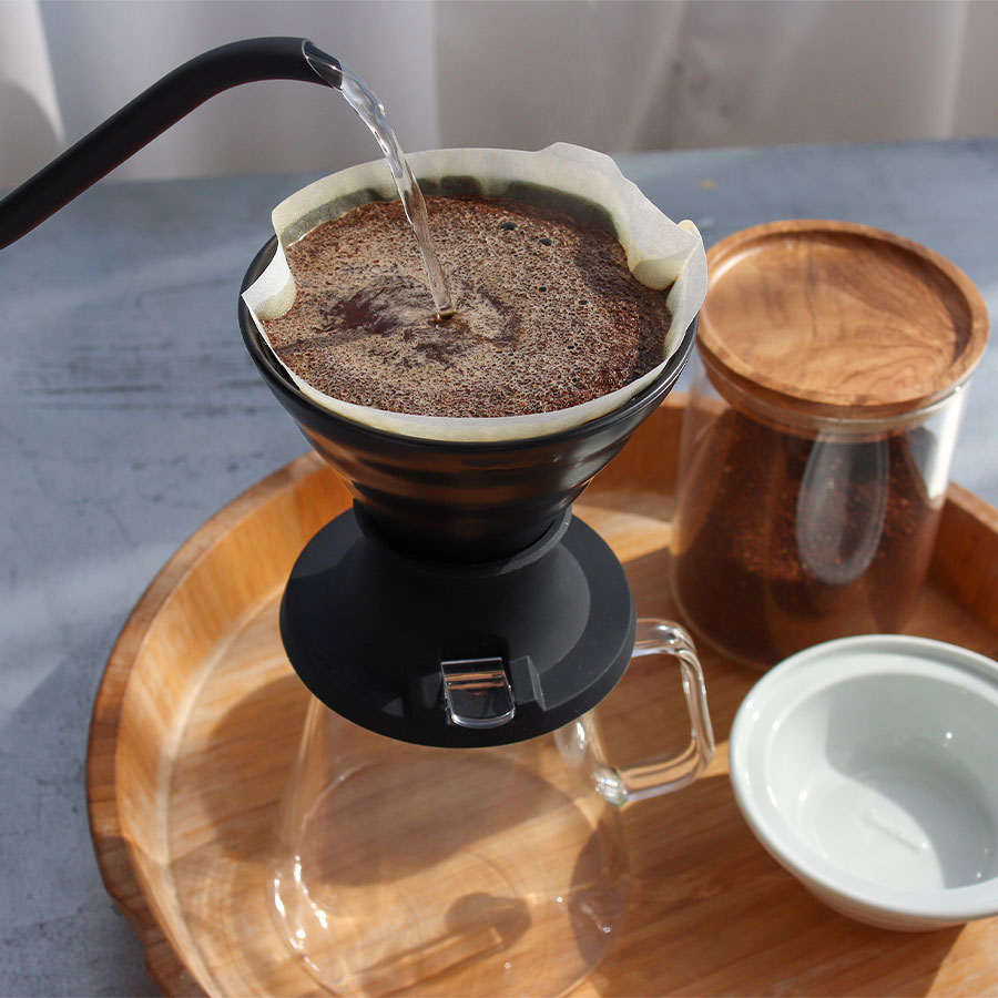 V60 Ceramic Immersion Coffee Dripper SWITCH 02 - Smokey Black