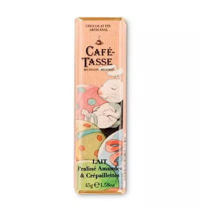 Café-Tasse Schokobar Easter Lait Praline Amandes & Crisp 45g